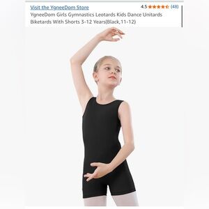 YgneeDom Girls Gymnastics Leotards Kids Dance Unitards